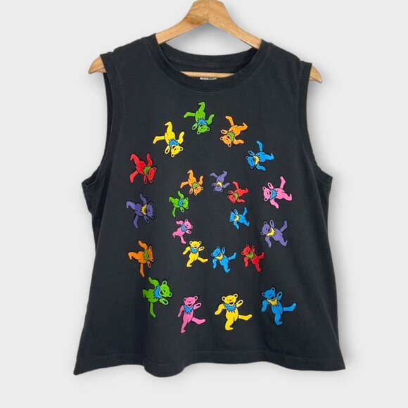 Old Navy Tops - Old Navy Grateful Dead Dancing Bears Spiral Tank Size L